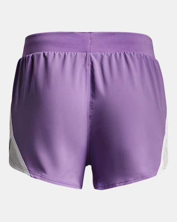 Girls' UA Fly-By Shorts, Purple, pdpMainDesktop image number 1